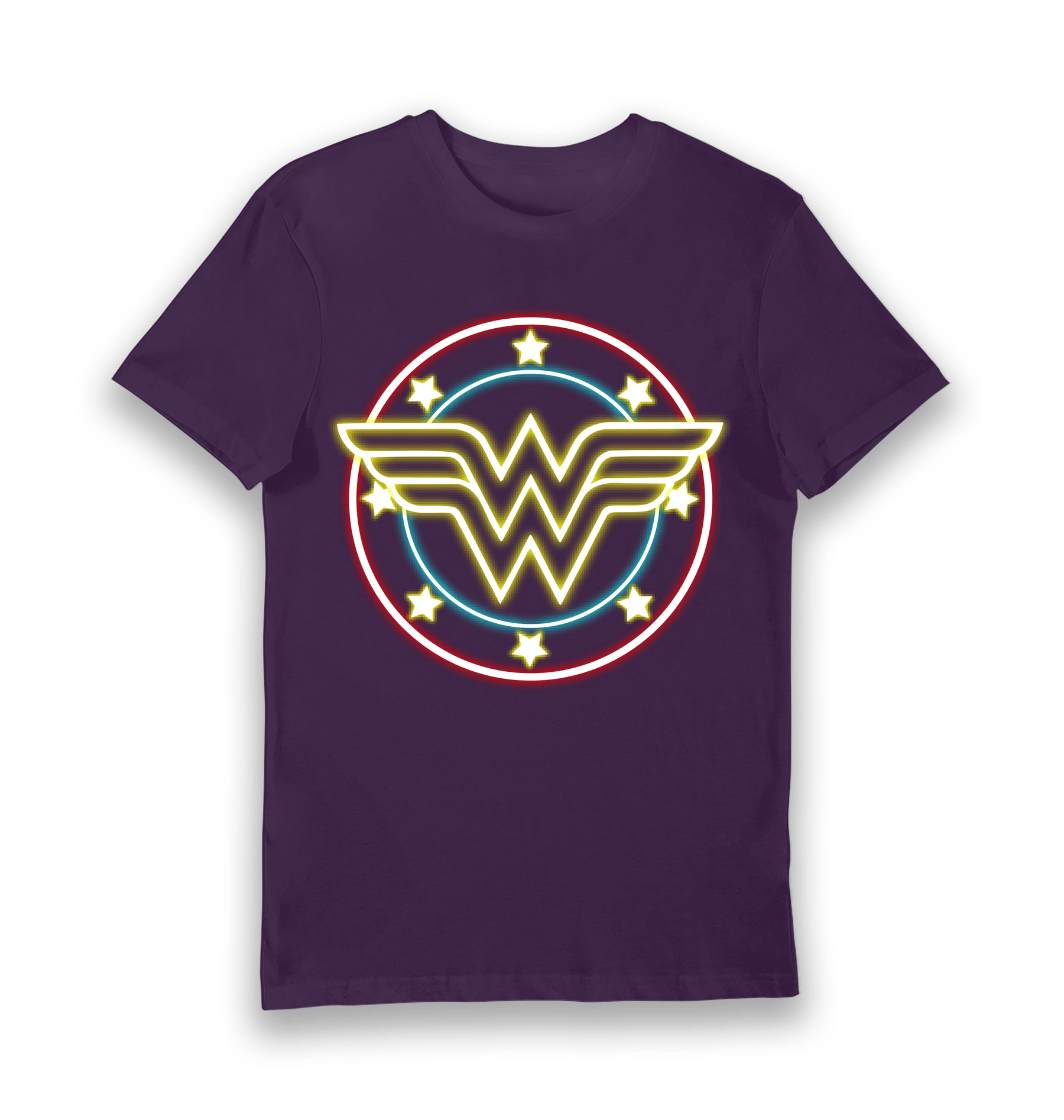 Purple Printed T-shirt Front