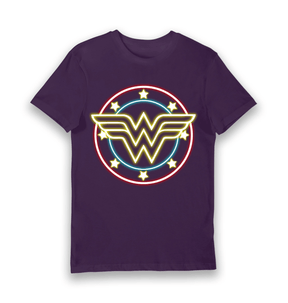Purple Printed T-shirt Front
