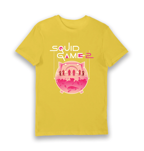 Yellow Printed T-shirt Front