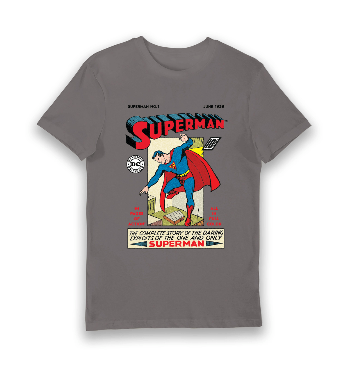 Charcoal Printed T-shirt Front