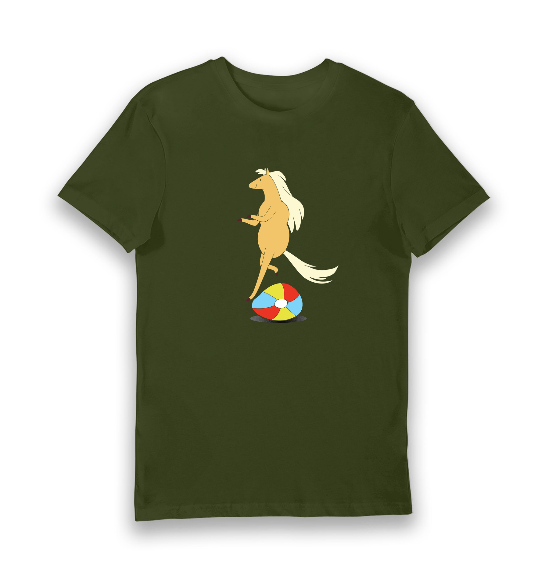 Forest Green Printed T-shirt Front