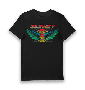 Black Printed T-shirt Front