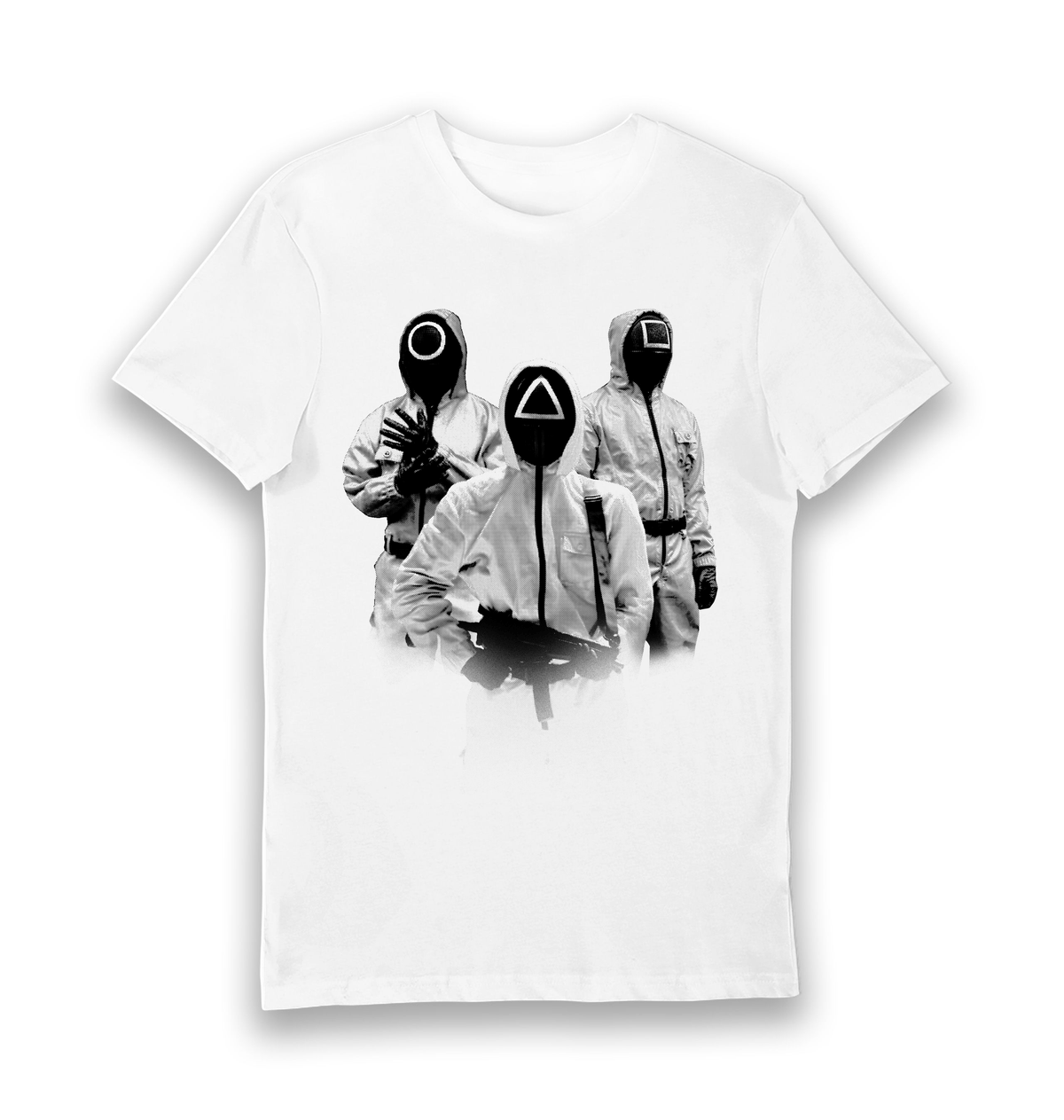 White Printed T-shirt Front