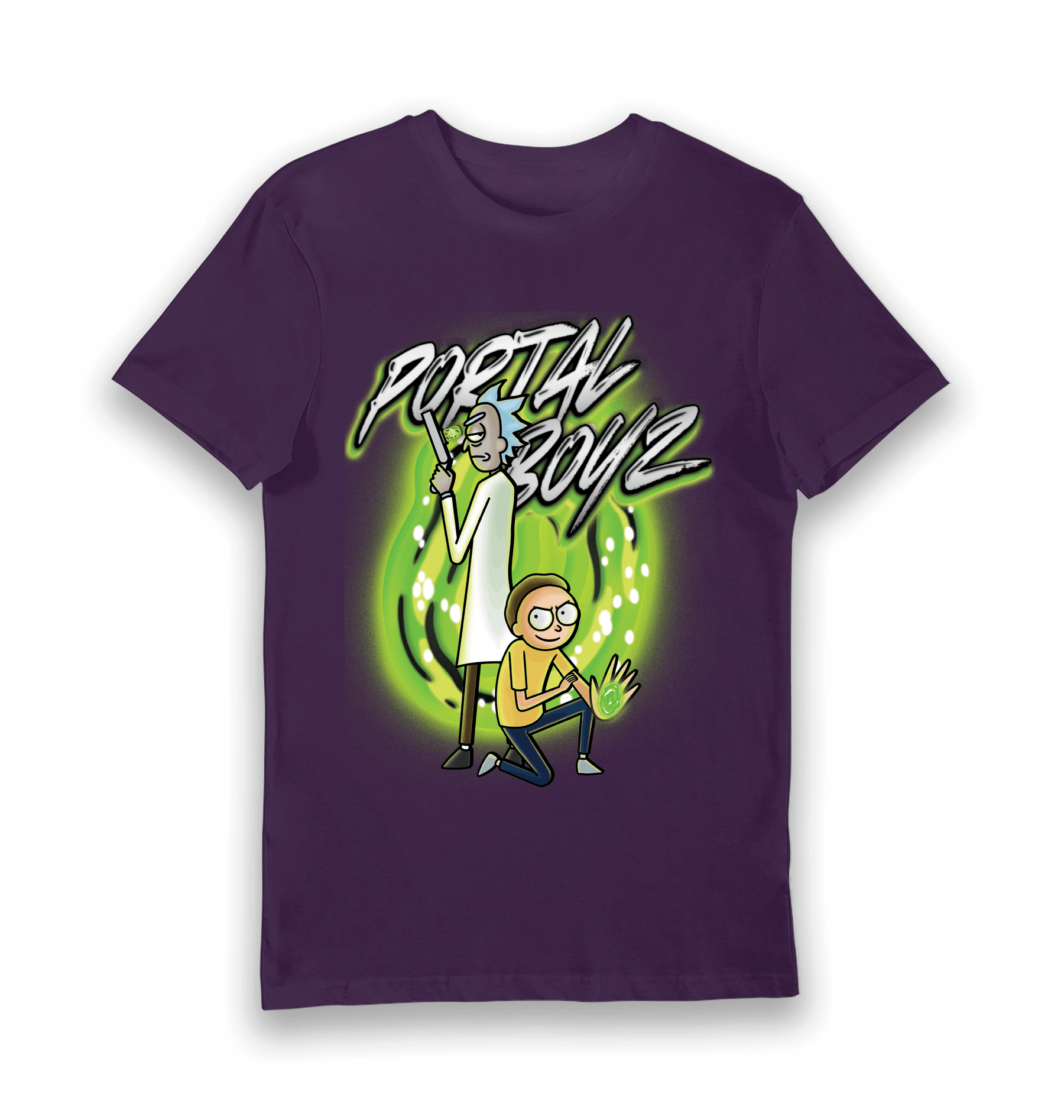 Purple Printed T-shirt Front