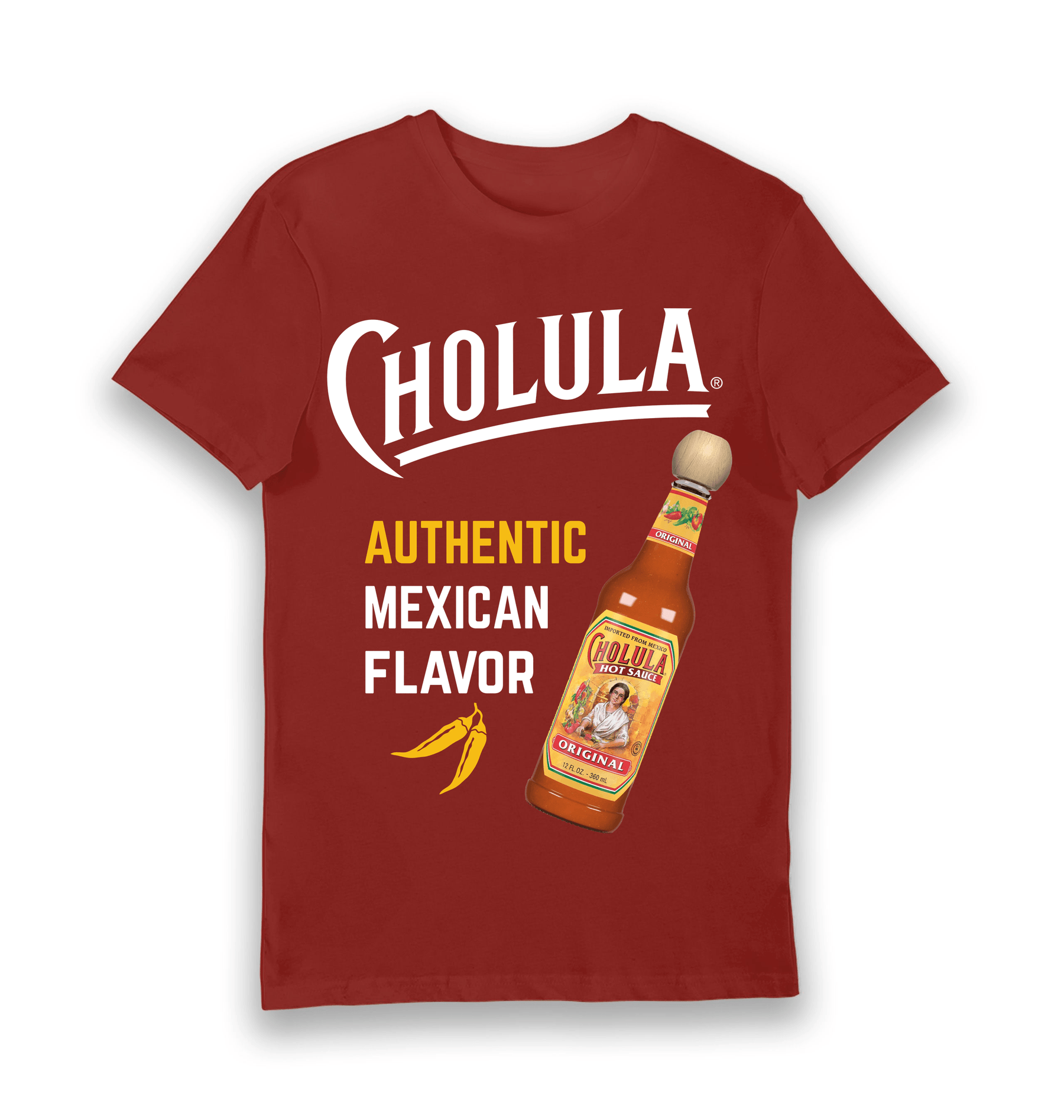 Brick Red Printed T-shirt Front