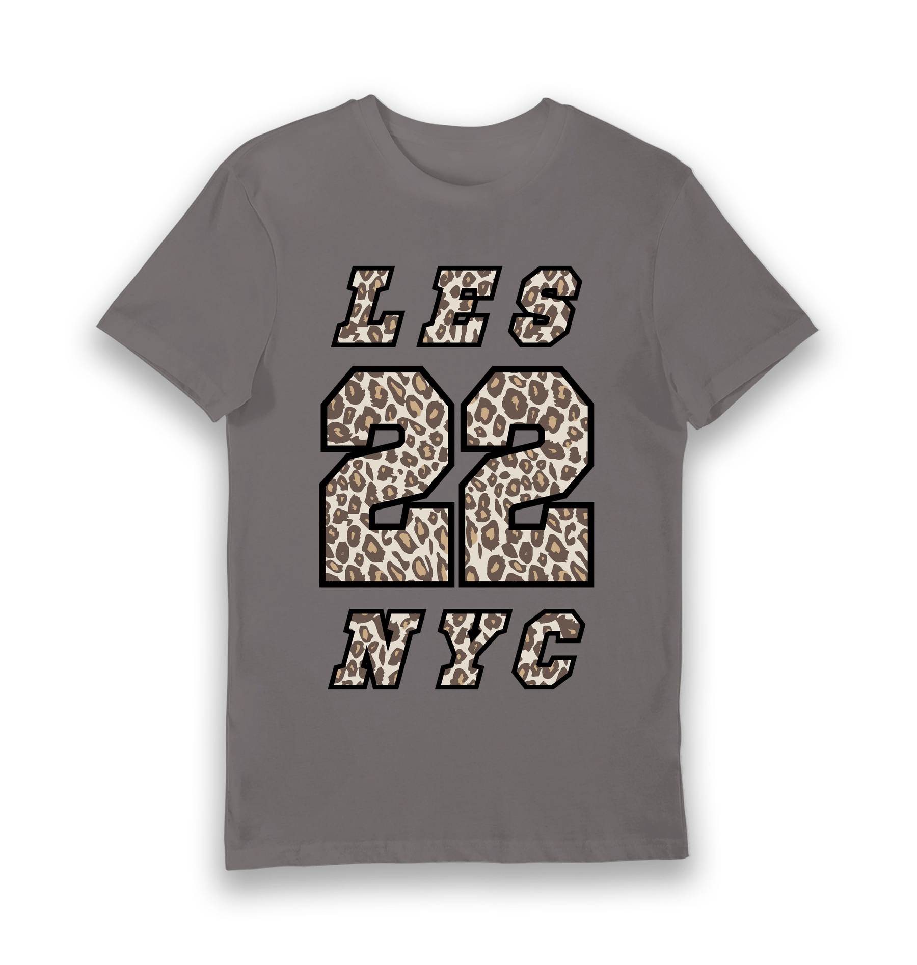 Charcoal Printed T-shirt Front