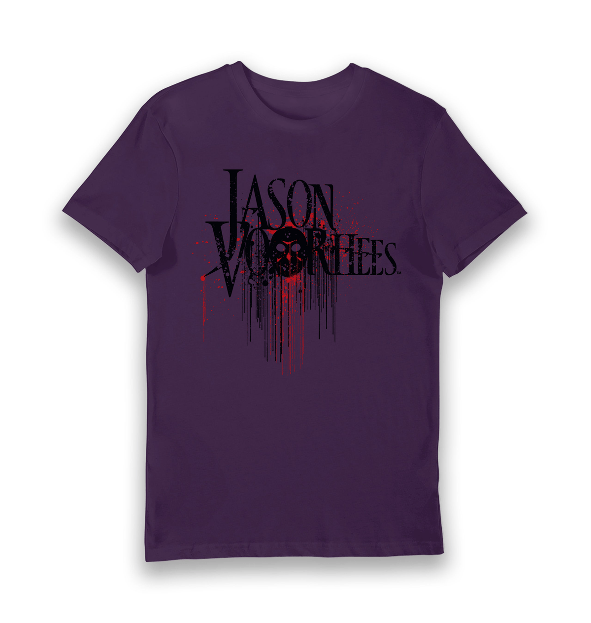 Purple Printed T-shirt Front