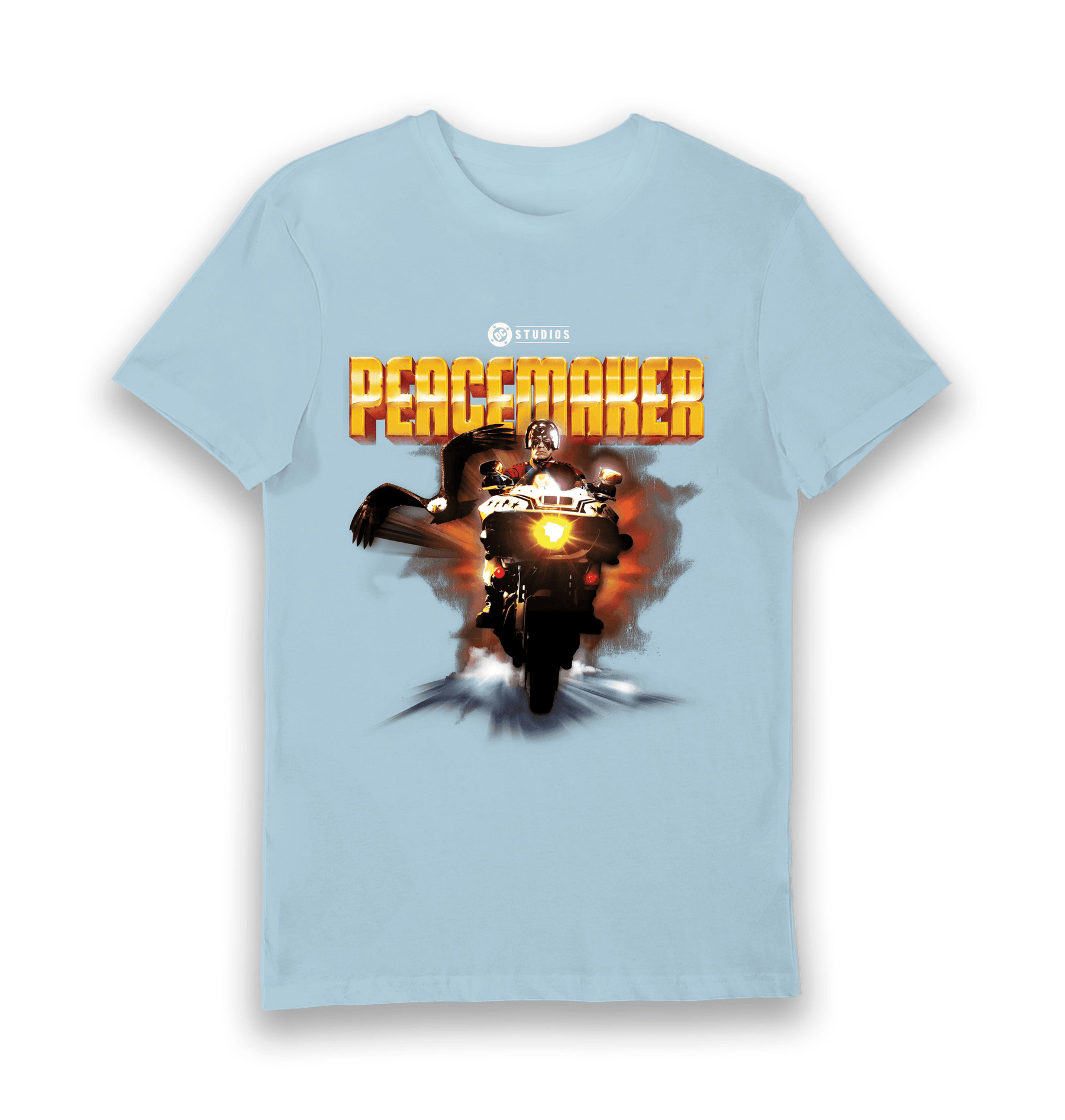 Light Blue Printed T-shirt Front