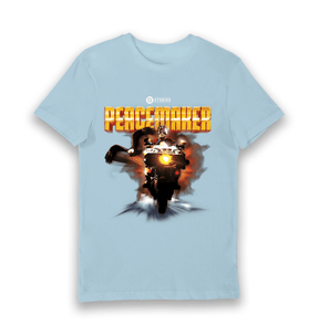Light Blue Printed T-shirt Front