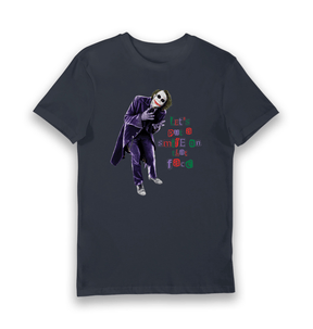 Navy Printed T-shirt Front