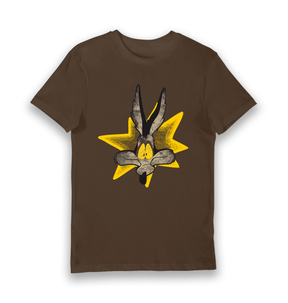Brown Printed T-shirt Front