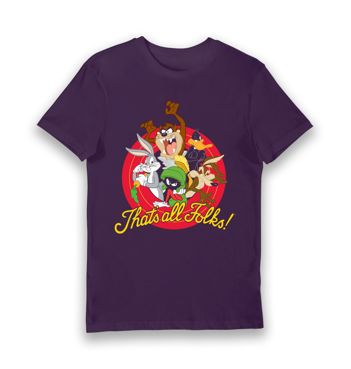 Purple Printed T-shirt Front