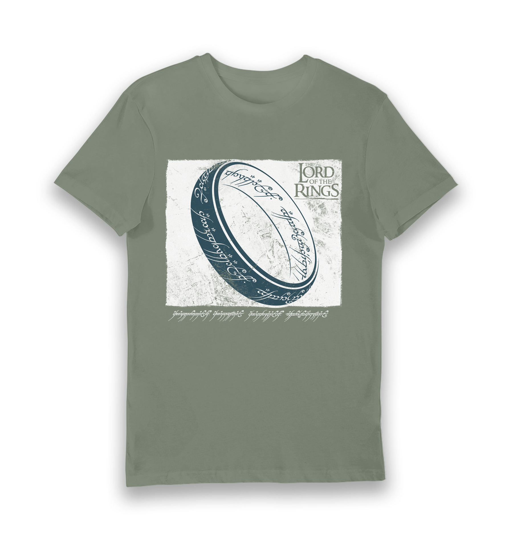 Khaki Printed T-shirt Front