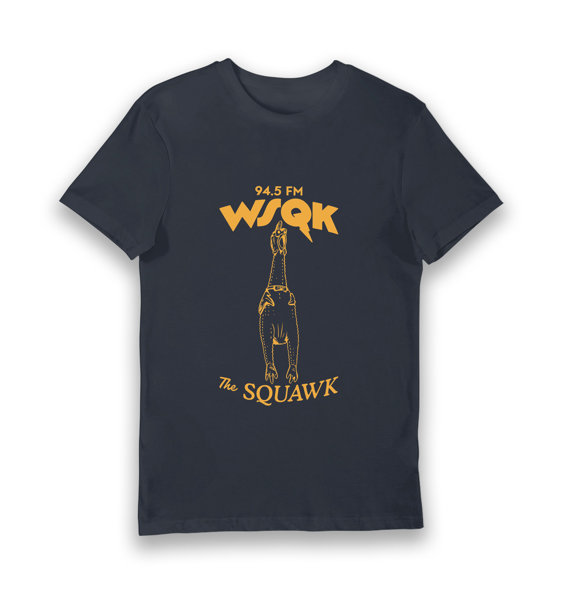 Navy Printed T-shirt Front