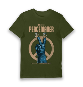 Forest Green Printed T-shirt Front