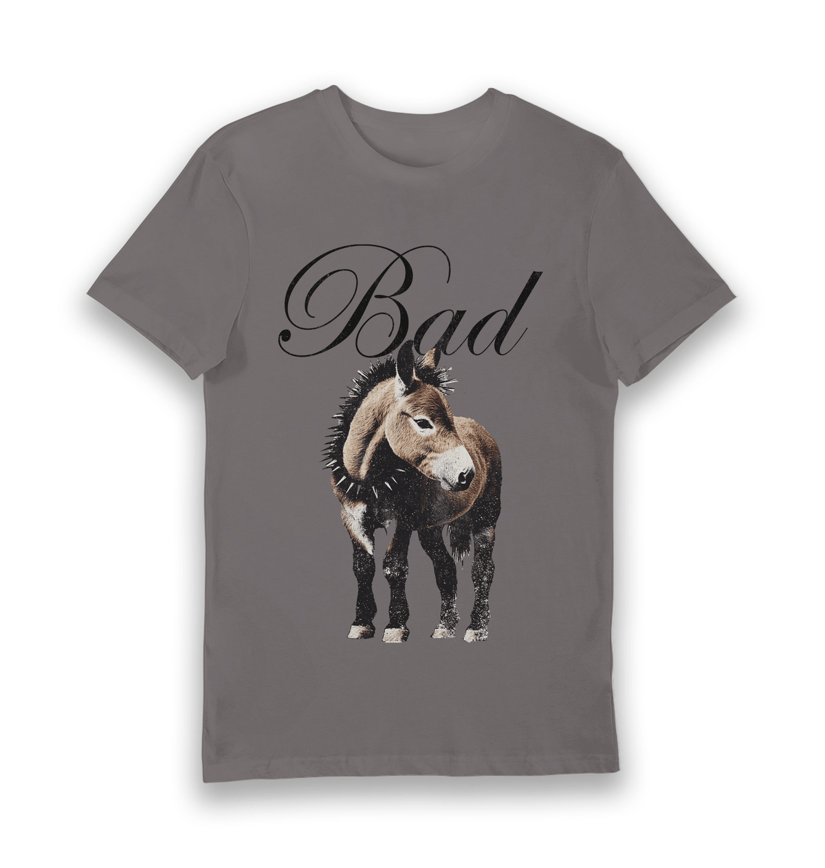 Charcoal Printed T-shirt Front