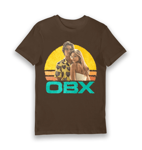 Brown Printed T-shirt Front