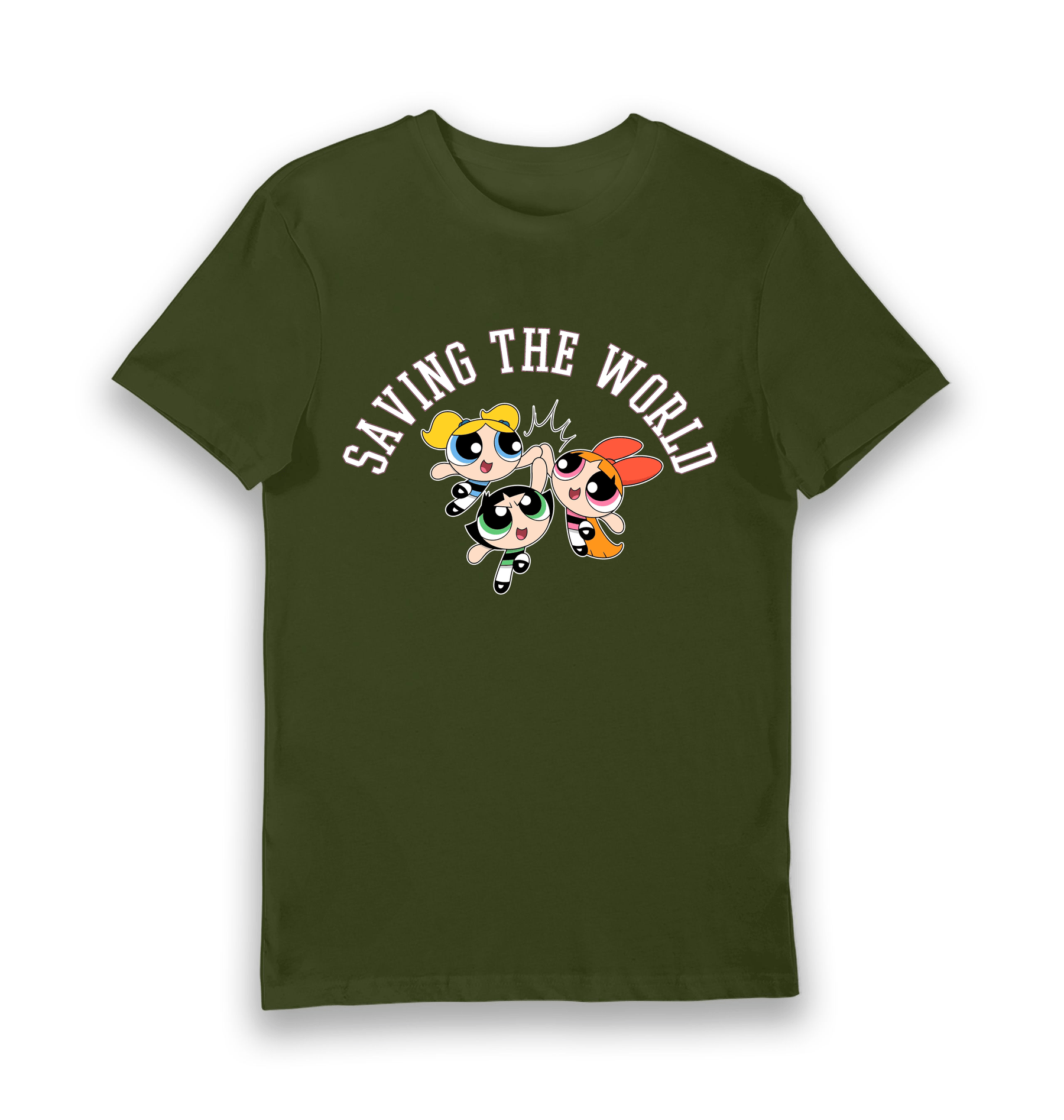 Forest Green Printed T-shirt Front