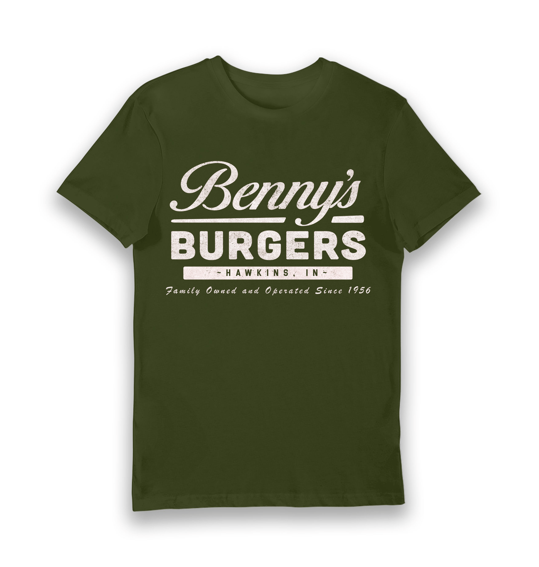 Forest Green Printed T-shirt Front