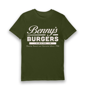 Forest Green Printed T-shirt Front