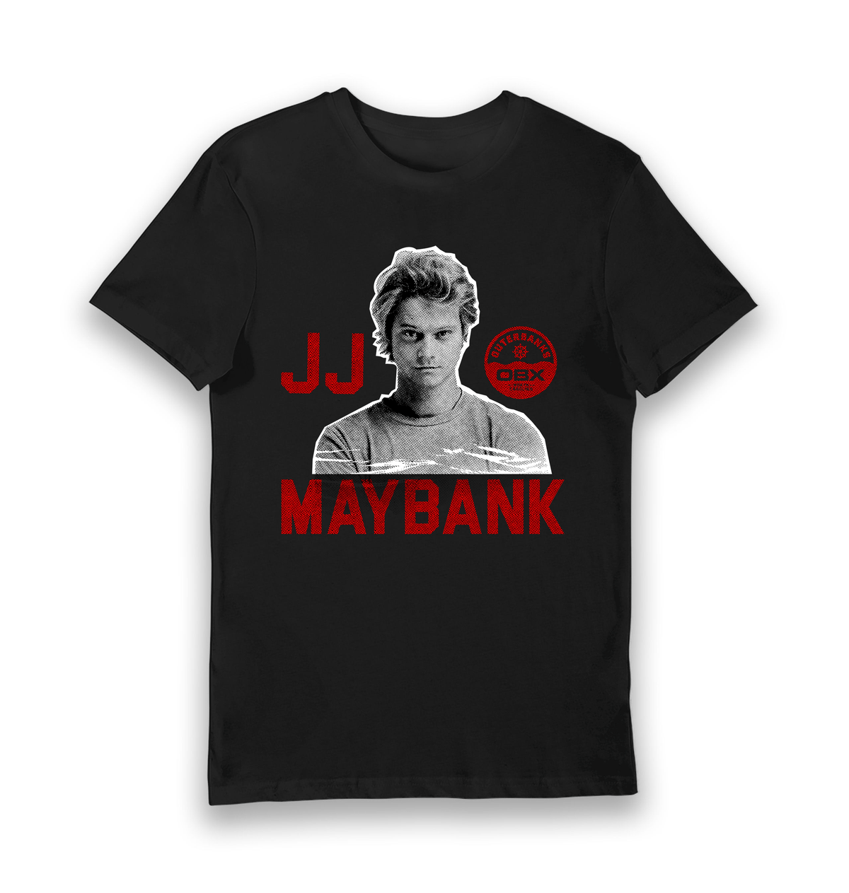 Black Printed T-shirt Front