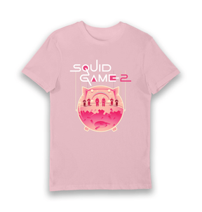 Pink Printed T-shirt Front