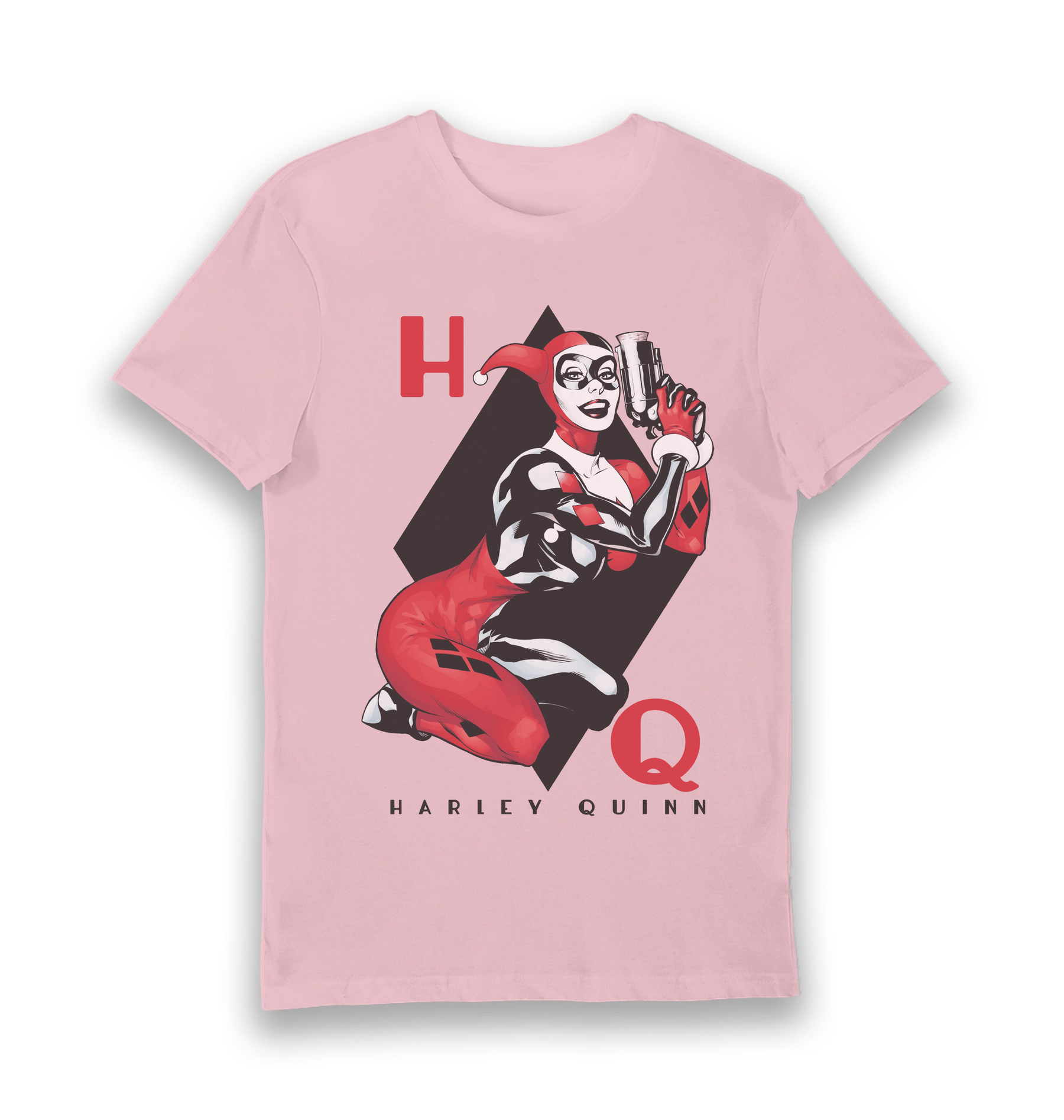 Pink Printed T-shirt Front