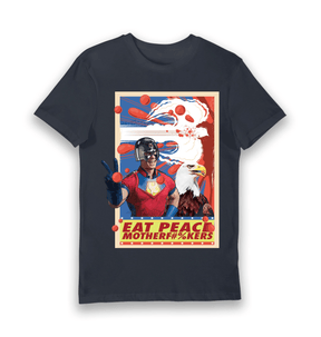 Navy Printed T-shirt Front