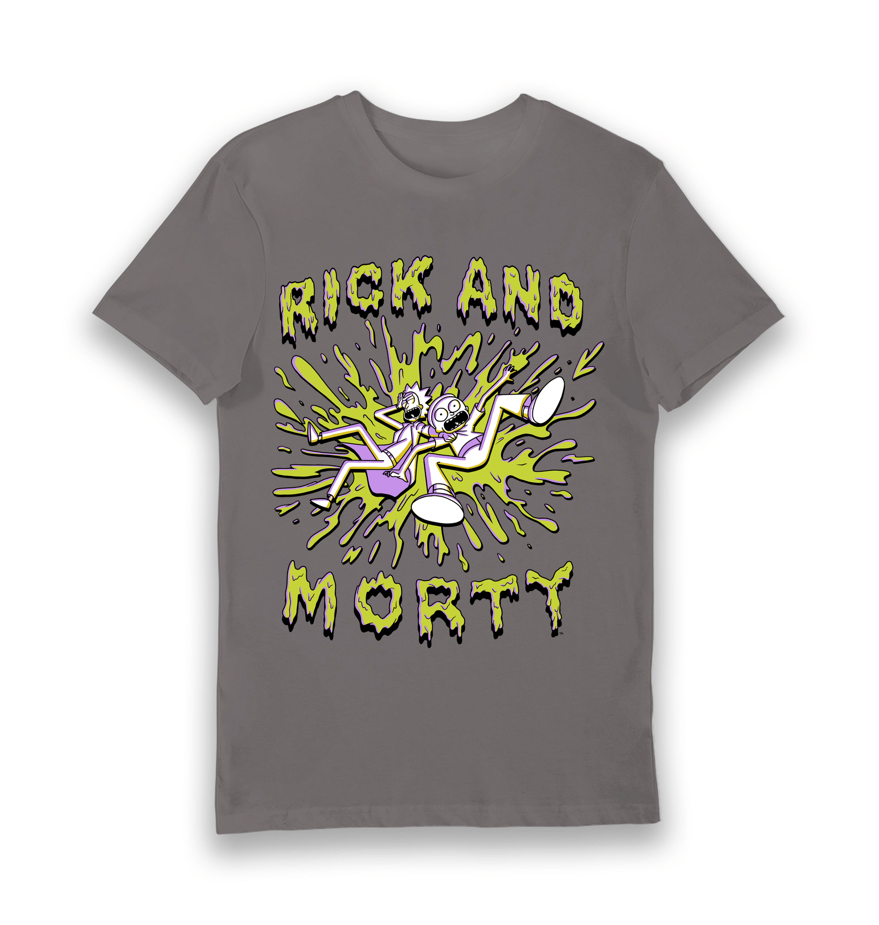 Charcoal Printed T-shirt Front