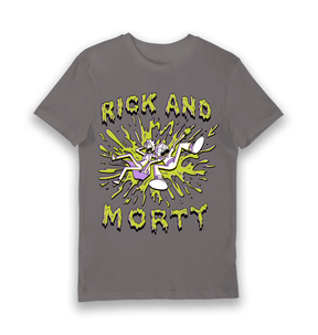 Charcoal Printed T-shirt Front