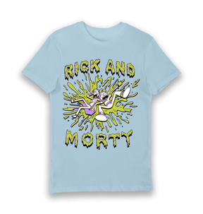 Light Blue Printed T-shirt Front