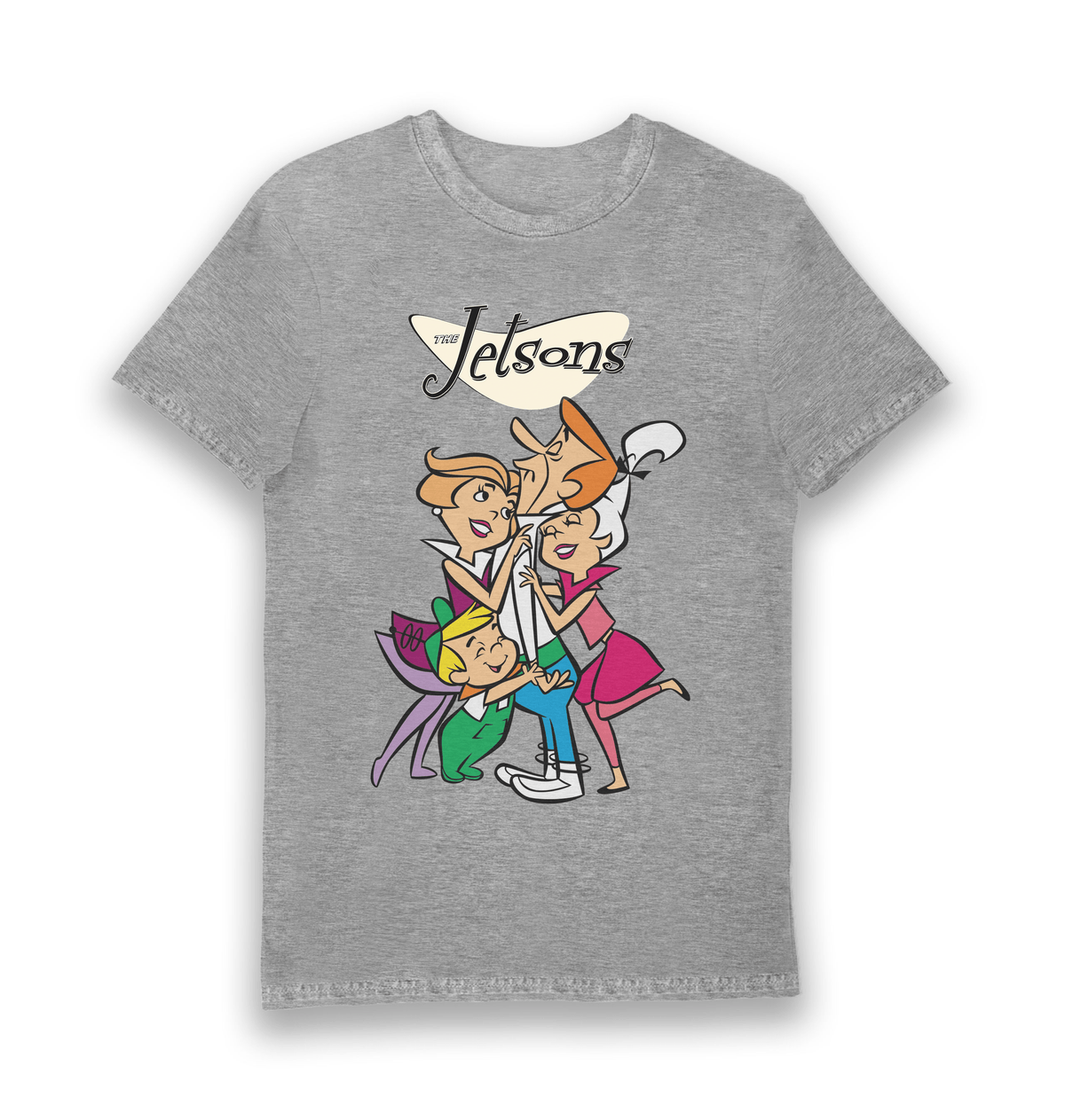 Sports Grey Printed T-shirt Front