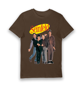 Brown Printed T-shirt Front