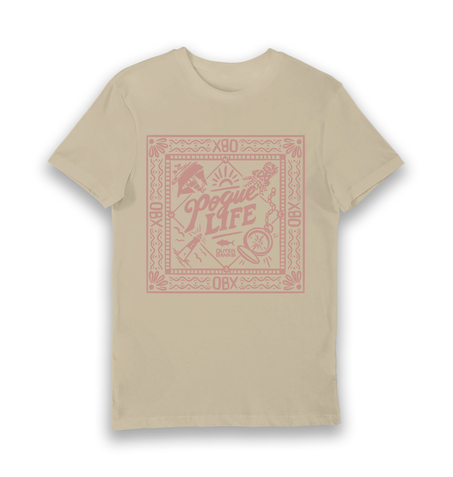 Sand Printed T-shirt Front