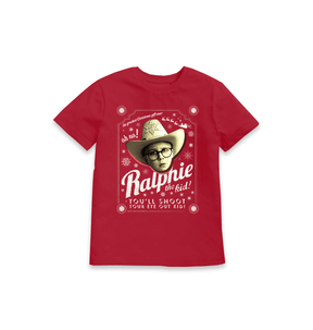 Red Printed Kids T-Shirt Front