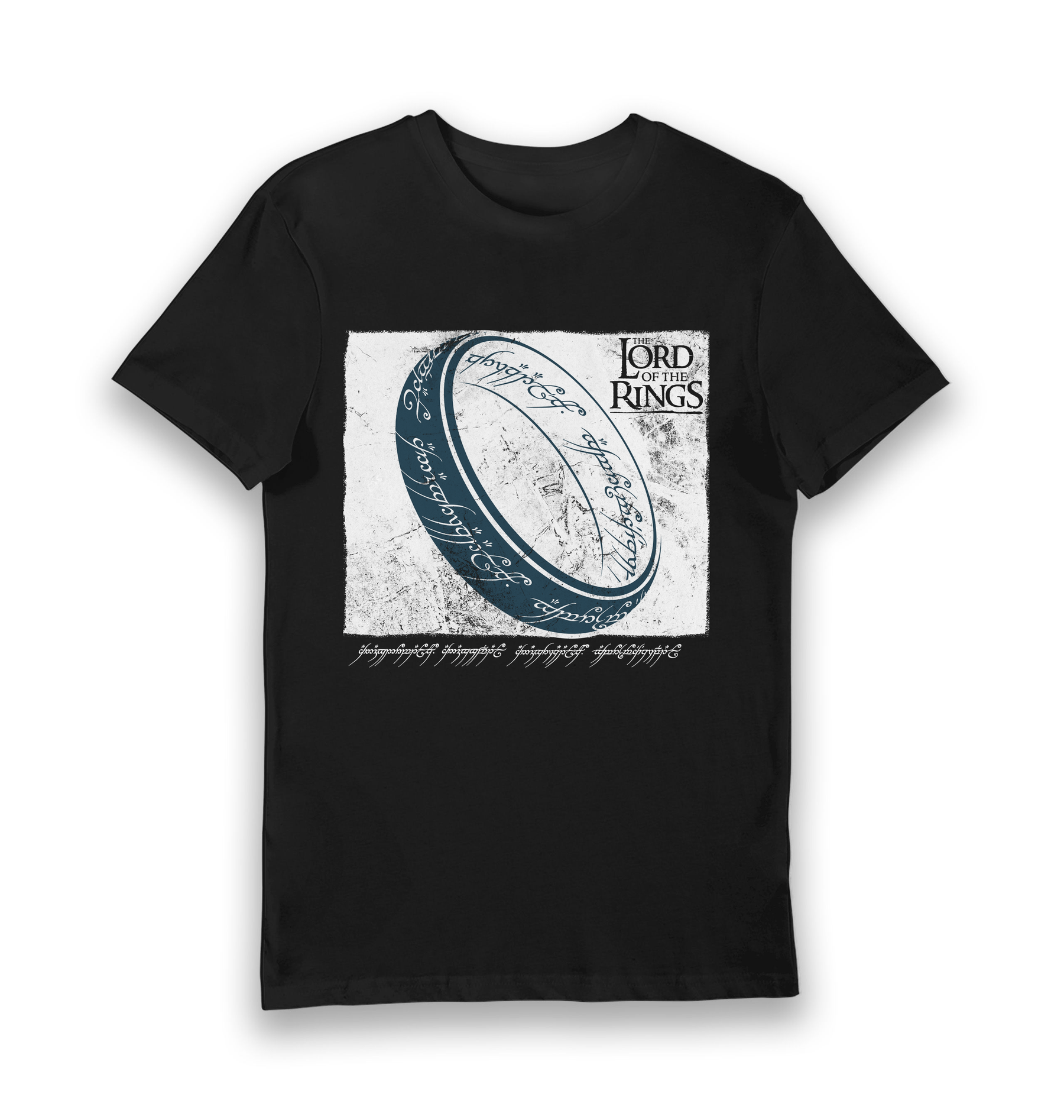 Black Printed T-shirt Front