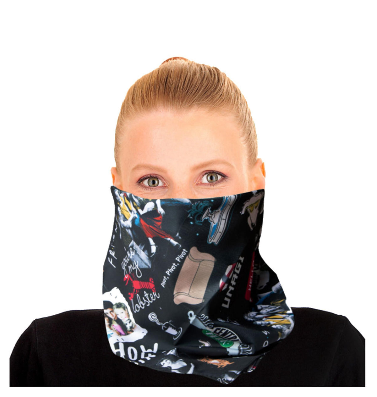 Black Face mask Front