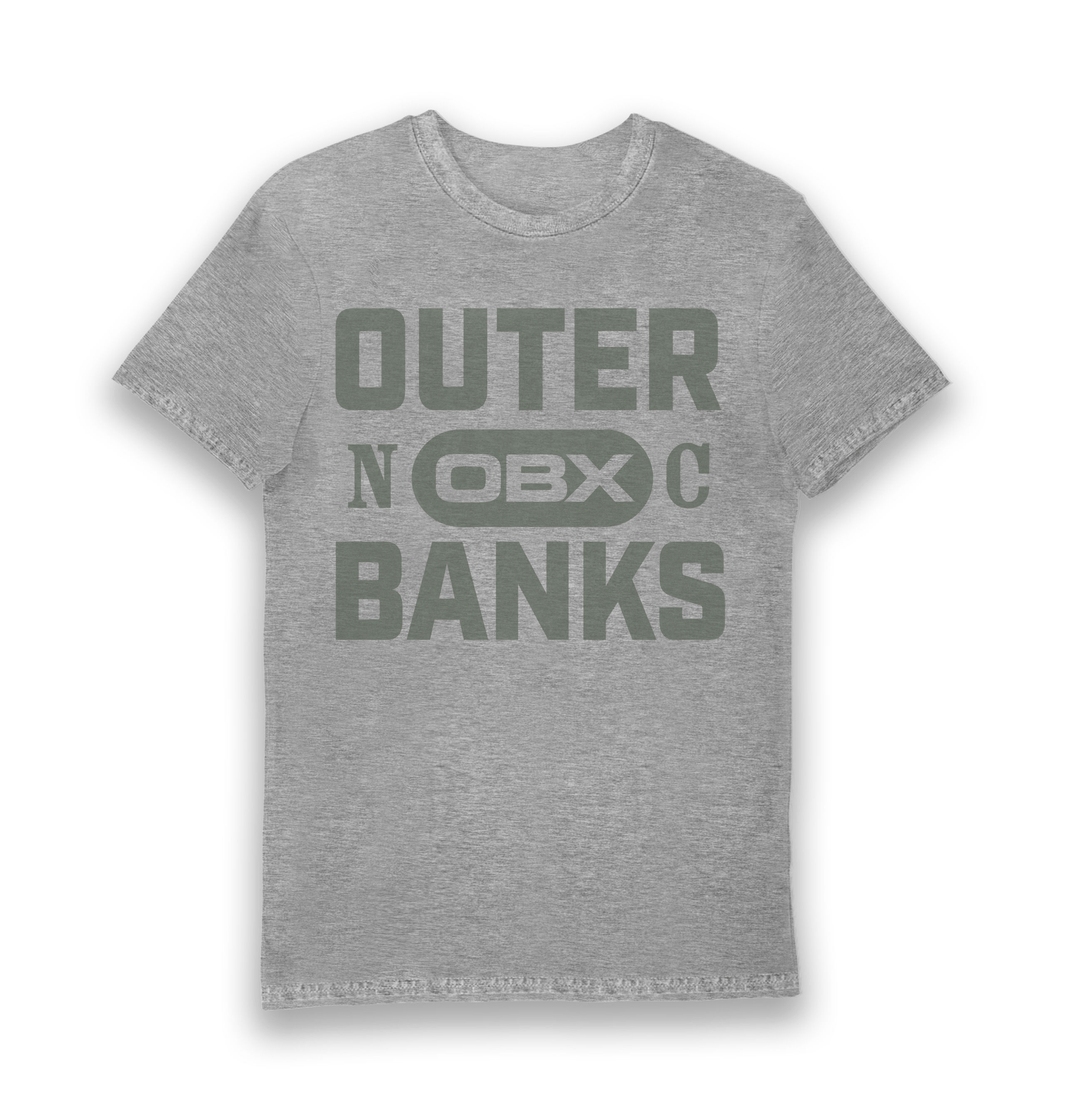 Sports Grey Printed T-shirt Front