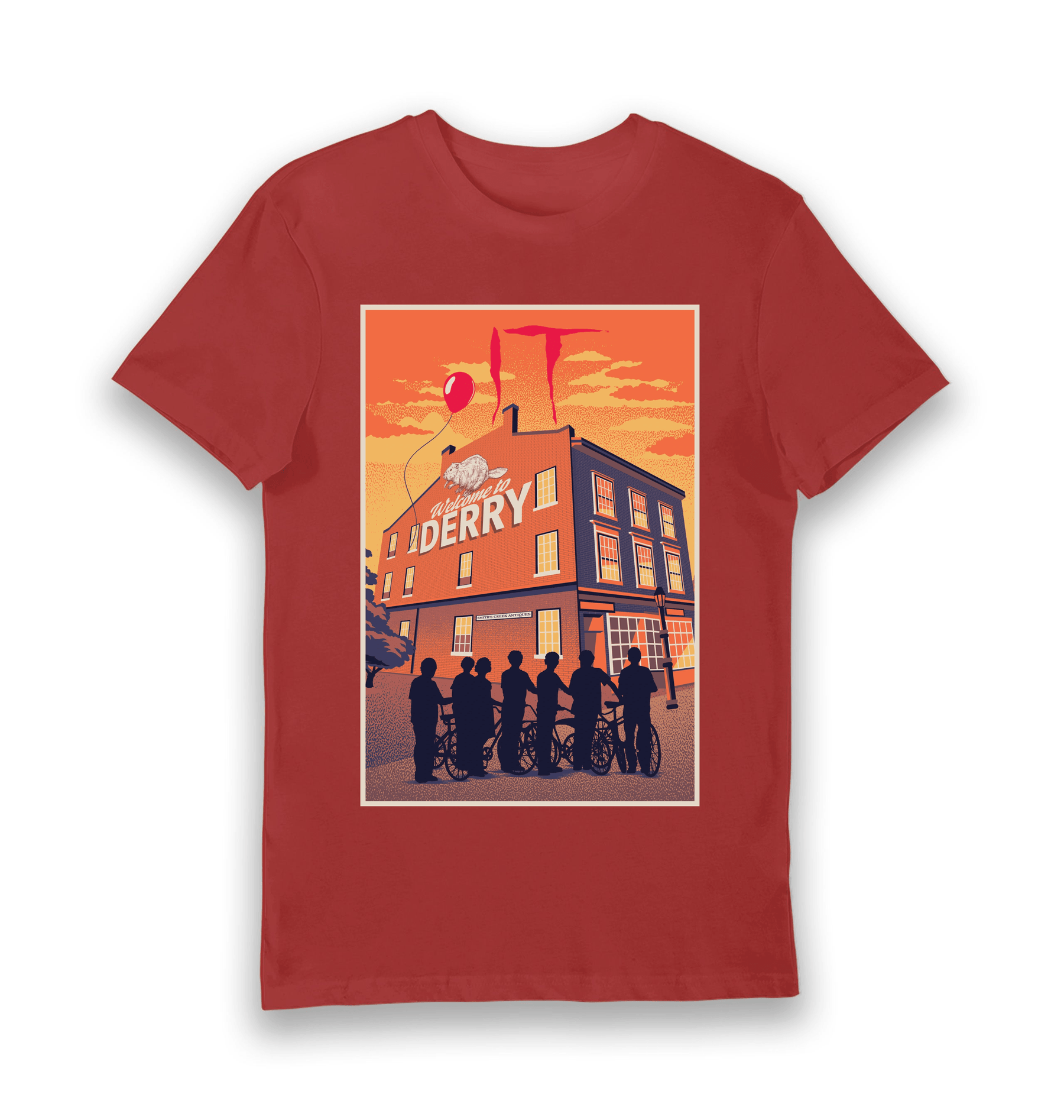Red Printed T-shirt Front