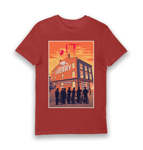 Red Printed T-shirt Front