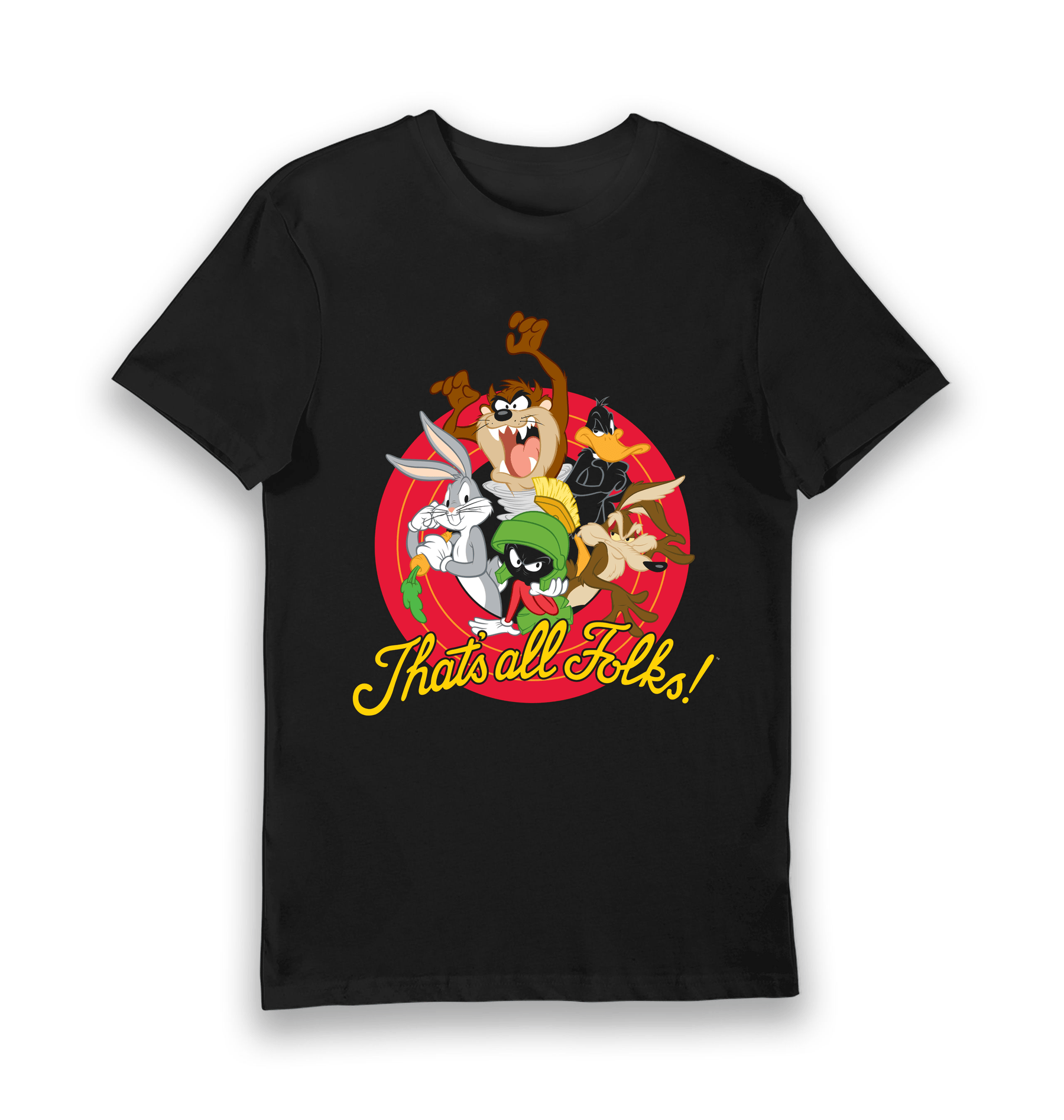 Black Printed T-shirt Front