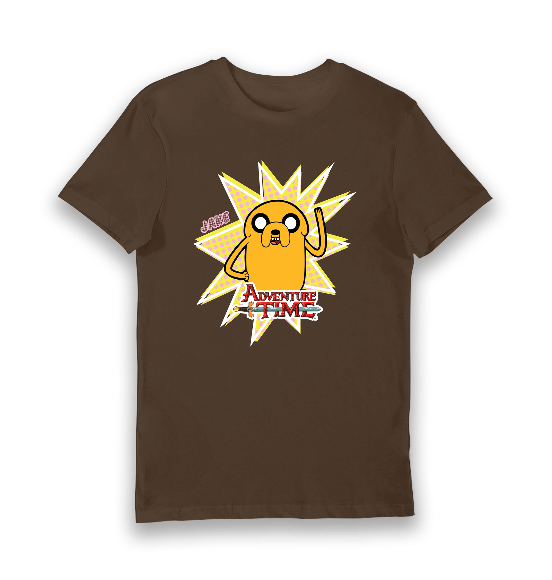 Brown Printed T-shirt Front
