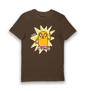 Brown Printed T-shirt Front