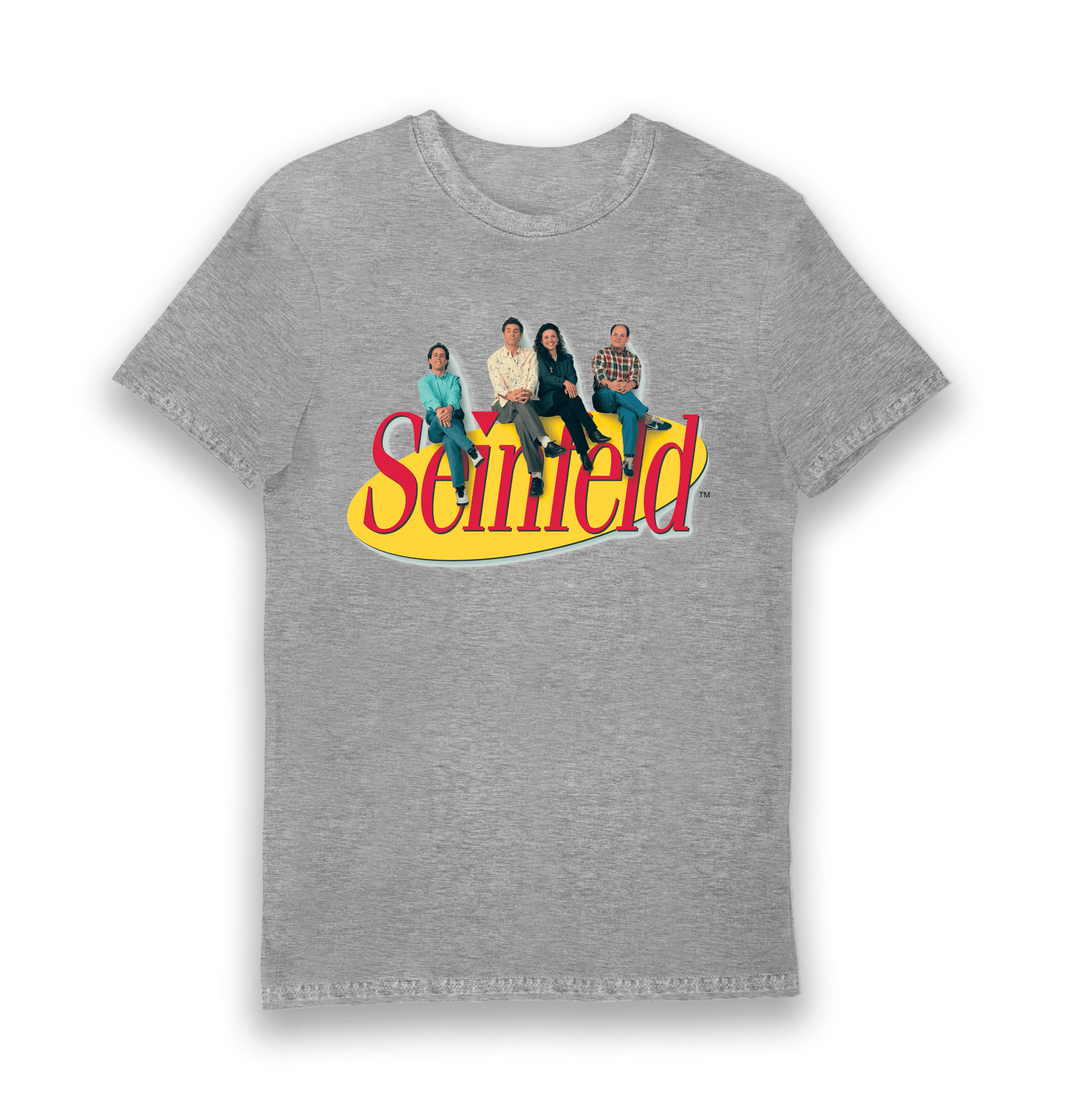 Sports Grey Printed T-shirt Front