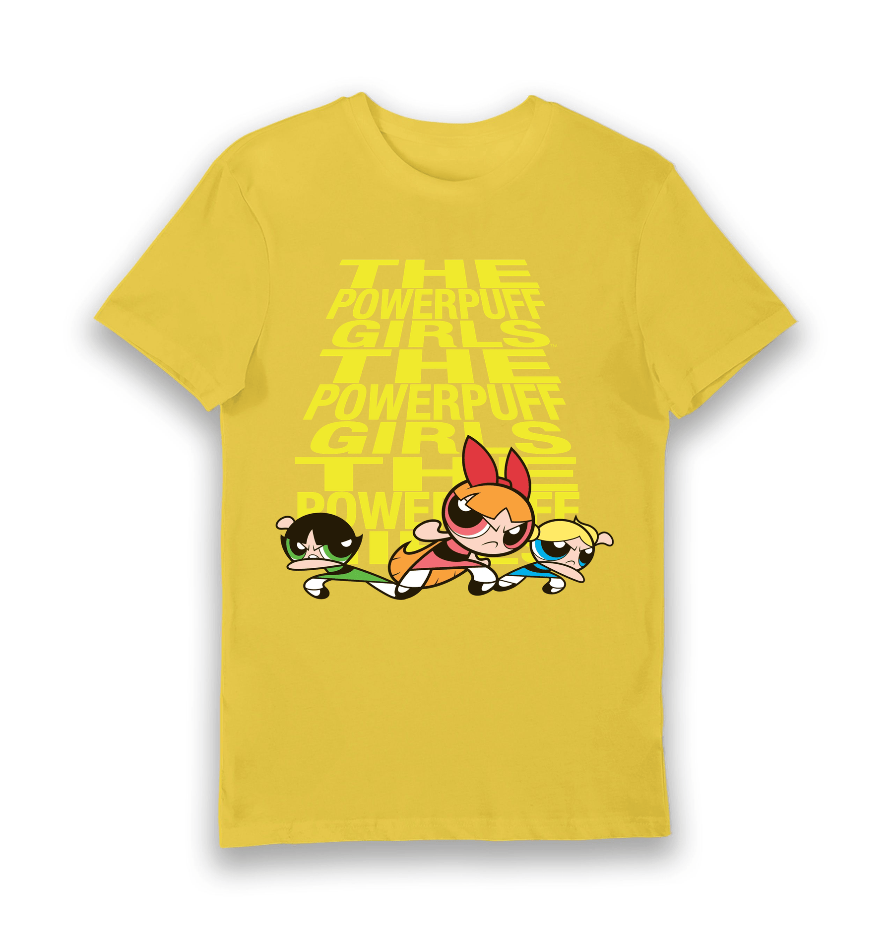 Yellow Printed T-shirt Front