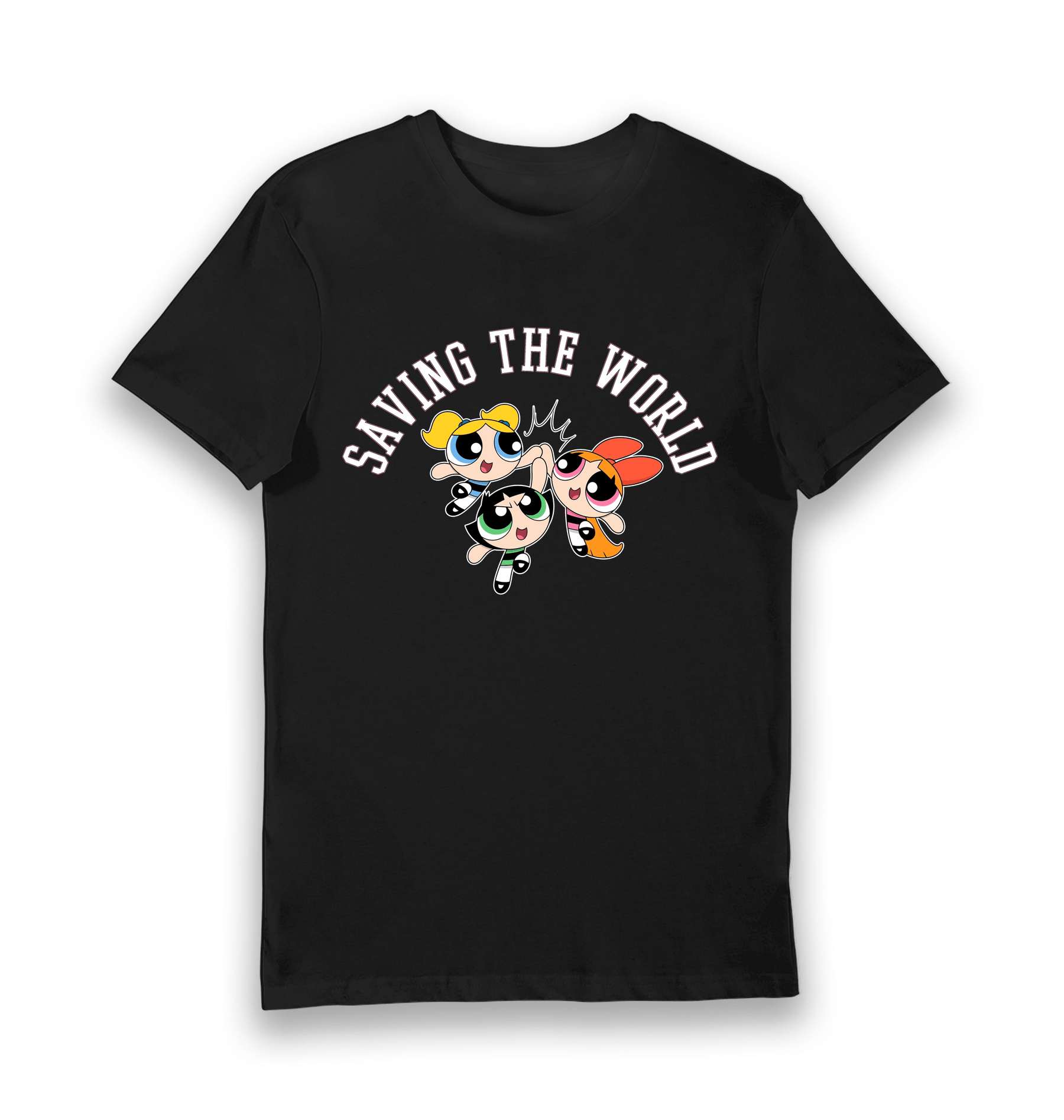 Black Printed T-shirt Front