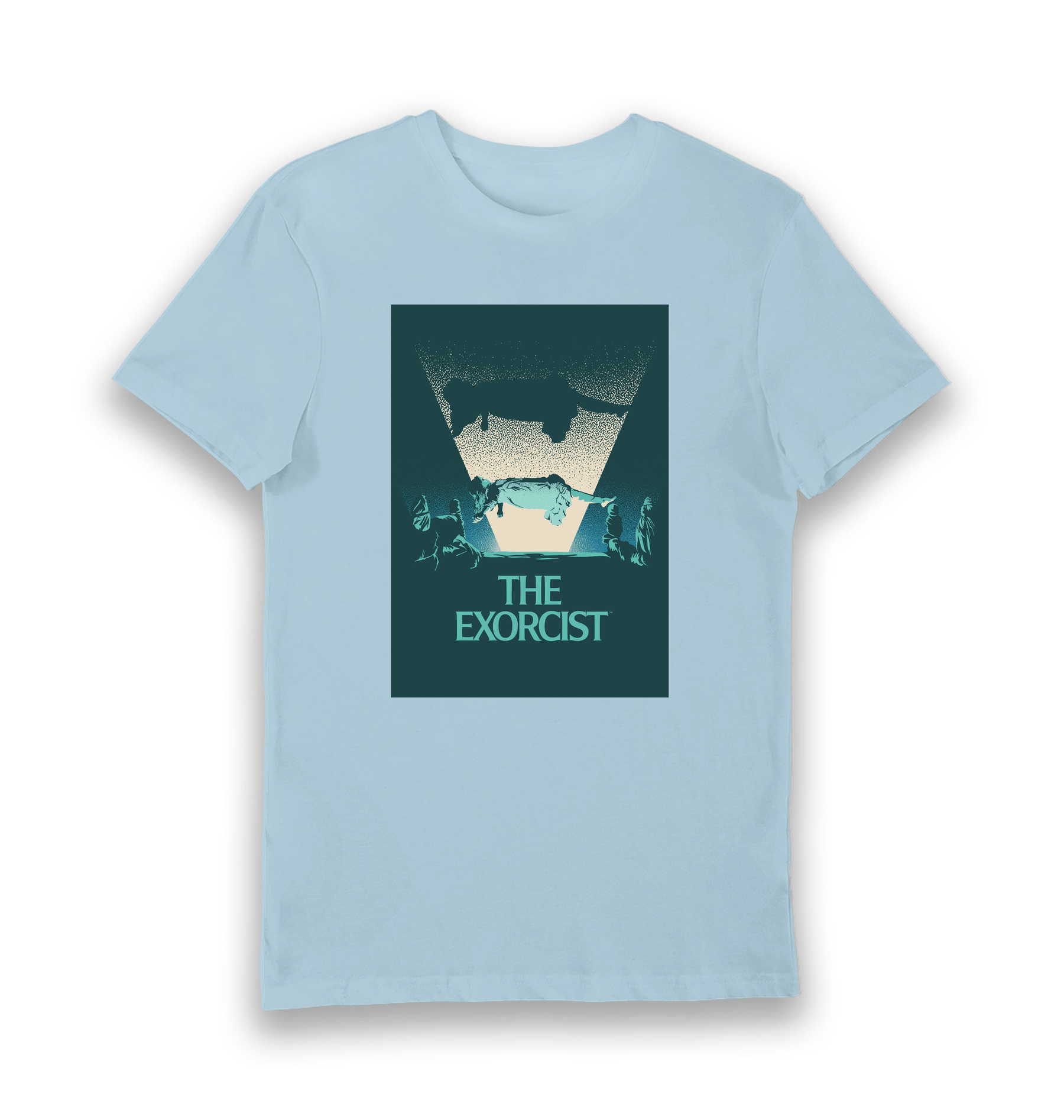 Light Blue Printed T-shirt Front