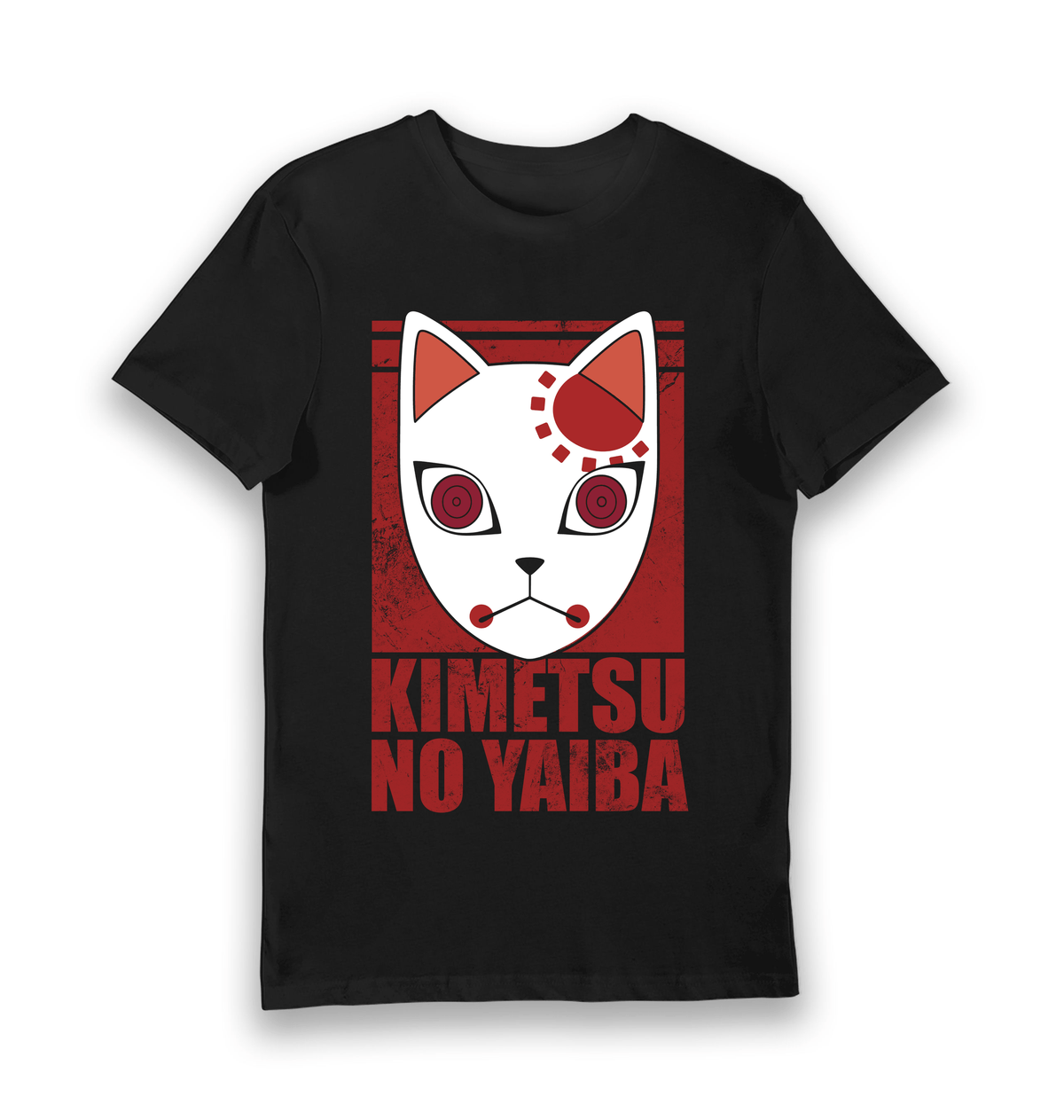 Black Printed T-shirt Front