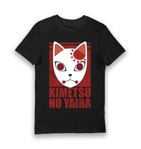 Black Printed T-shirt Front