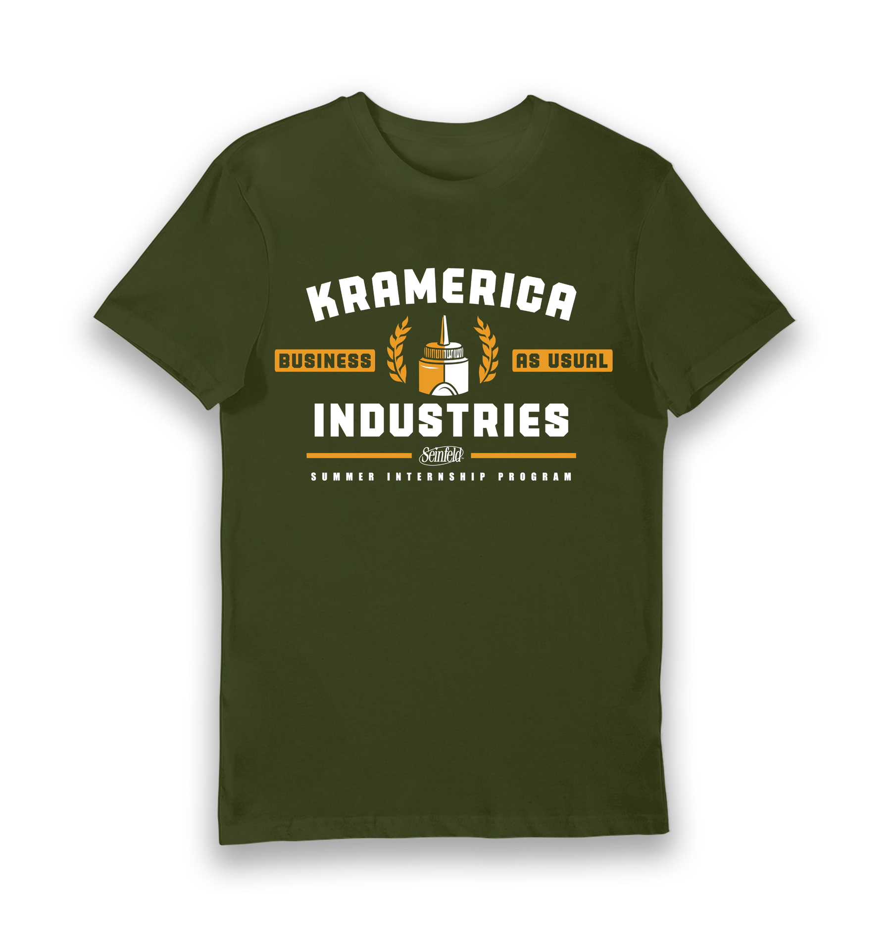 Forest Green Printed T-shirt Front